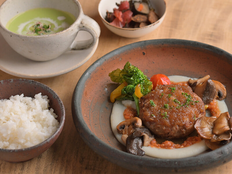 国産牛手ごねハンバーグ Bセット