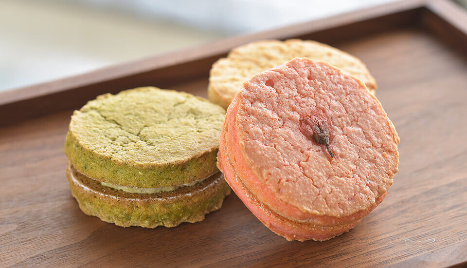 桜のダックワーズ