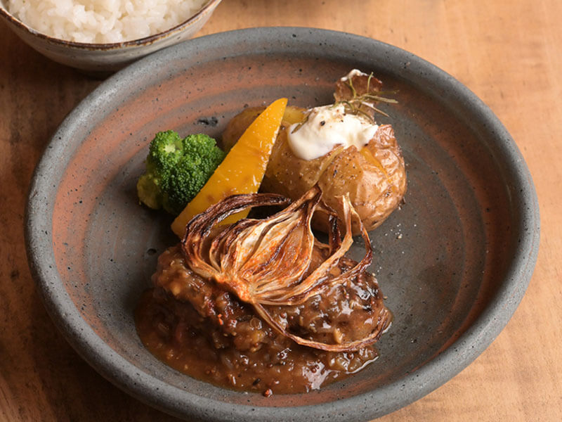 スパイシーハンバーグ Bセット