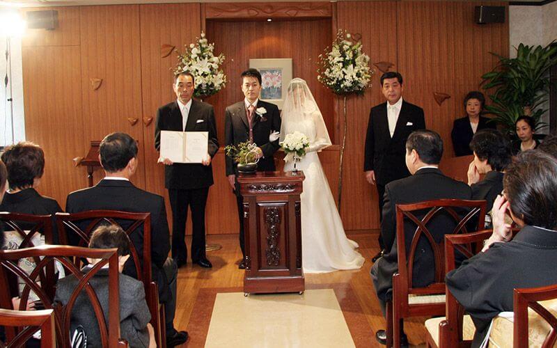 結婚証明書披露